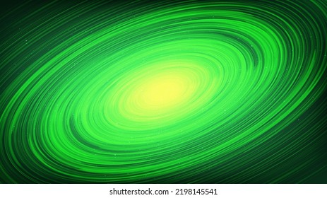 Blur Green interstella on Galaxy background with Milky Way spiral,Universe and starry concept desig,vector