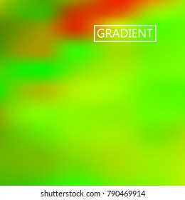 Blur green iridescent holographic background. Foil rainbow texture. Abstract soft pastel colors backdrop. Trendy creative vector cosmic gradient. Vibrant print illustration. Creative neon template.