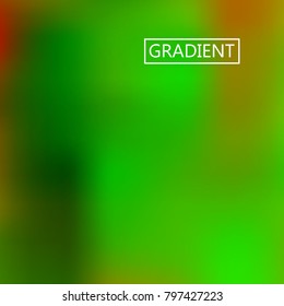 Blur green iridescent holographic background. Foil rainbow texture. Abstract soft pastel colors backdrop. Trendy creative vector cosmic gradient. Vibrant print illustration. Creative neon template.