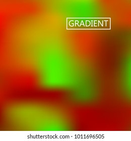 Blur green, red iridescent holographic background. Foil rainbow texture. Abstract soft pastel colors backdrop. Trendy creative vector cosmic gradient. Vibrant print illustration. Creative neon.
