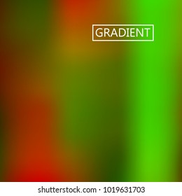 Blur green, red iridescent holographic background. Foil rainbow texture. Abstract soft pastel colors backdrop. Trendy creative vector cosmic gradient. Vibrant print illustration. Creative neon.