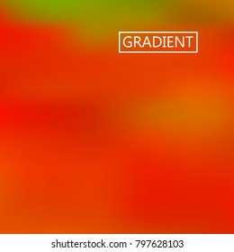 Blur green, red iridescent holographic background. Foil rainbow texture. Abstract soft pastel colors backdrop. Trendy creative vector cosmic gradient. Vibrant print illustration. Creative neon.
