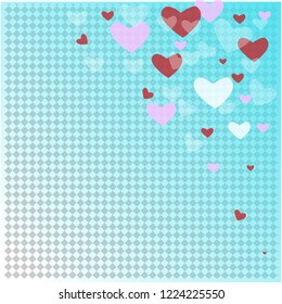 blur heart background.