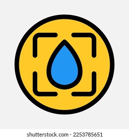 Blur icon in filled line style about camera, use for website mobile app presentation