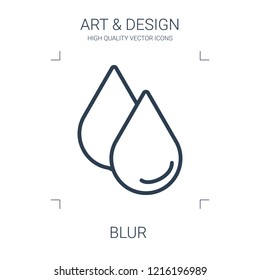 blur icon. high quality line blur icon on white background. from art collection flat trendy vector blur symbol. use for web and mobile