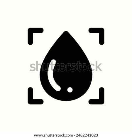 blur icon, isolated glyph icon theme graphic designer ui