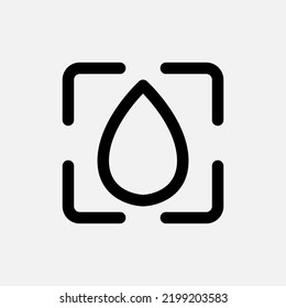 Blur icon in line style about camera, use for website mobile app presentation