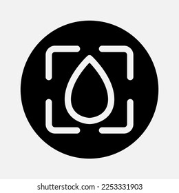 Blur icon in solid style about camera, use for website mobile app presentation