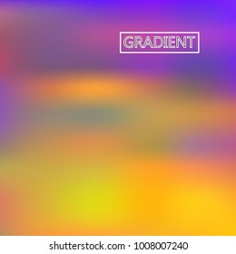 Blur iridescent holographic background. Foil rainbow texture. Abstract soft pastel colors backdrop. Trendy creative vector cosmic gradient. Vibrant print illustration. Creative neon template.