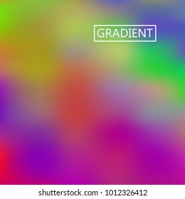 Blur iridescent holographic background. Foil rainbow texture. Abstract soft pastel colors backdrop. Trendy creative vector cosmic gradient. Vibrant print illustration. Creative neon template.