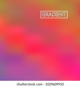 Blur iridescent holographic background. Foil rainbow texture. Abstract soft pastel colors backdrop. Trendy creative vector cosmic gradient. Vibrant print illustration. Creative neon template.