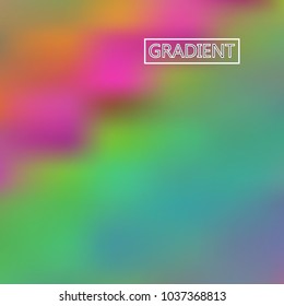 Blur iridescent holographic background. Foil rainbow texture. Abstract soft pastel colors backdrop. Trendy creative vector cosmic gradient. Vibrant print illustration. Creative neon template.