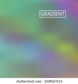 Blur iridescent holographic background. Foil rainbow texture. Abstract soft pastel colors backdrop. Trendy creative vector cosmic gradient. Vibrant print illustration. Creative neon template.