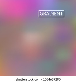 Blur iridescent holographic background. Foil rainbow texture. Abstract soft pastel colors backdrop. Trendy creative vector cosmic gradient. Vibrant print illustration. Creative neon template.