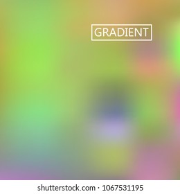 Blur iridescent holographic background. Foil rainbow texture. Abstract soft pastel colors backdrop. Trendy creative vector cosmic gradient. Vibrant print illustration. Creative neon template.