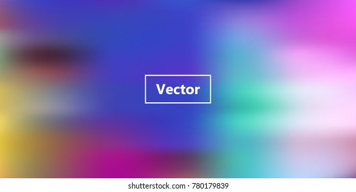 Blur Iridescent holographic background. Foil rainbow texture. Abstract soft pastel colors backdrop. Trendy creative vector cosmic gradient. Vibrant print illustration. Creative neon template.