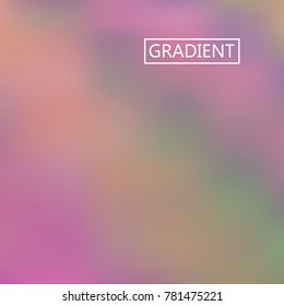 Blur iridescent holographic background. Foil rainbow texture. Abstract soft pastel colors backdrop. Trendy creative vector cosmic gradient. Vibrant print illustration. Creative neon template.
