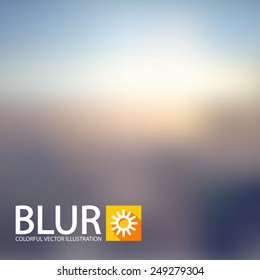 Blur landscape background. Vector illustration