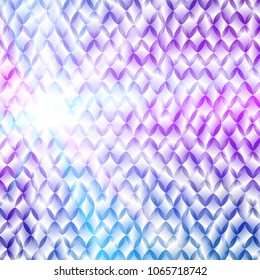 Blur light glow gradient background with mosaic rhombus. Graphic image template. Abstract vector Illustration eps 10 for your brochure to design the packaging of cosmetics, products for body care