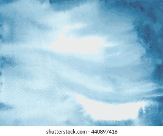 blur nature background. Watercolor paper vector
