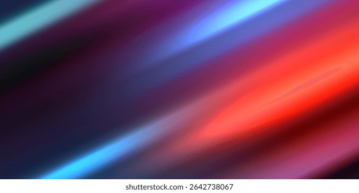 Blur neon glow. Color light overlay. Fluorescent radiance. Defocused vibrant pink blue soft flecks texture on dark art empty space background.
