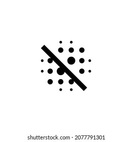 blur off Icon. Flat style design isolated on white background. Vector illustration