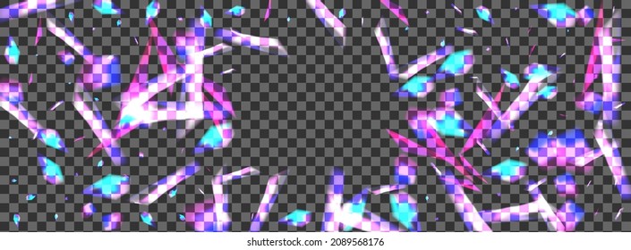 Blur Particle Background Transparent Vector. Spot Holiday Template. Multicolored Isolated Design. Glow Xmas. Twinkle Splash Card.
