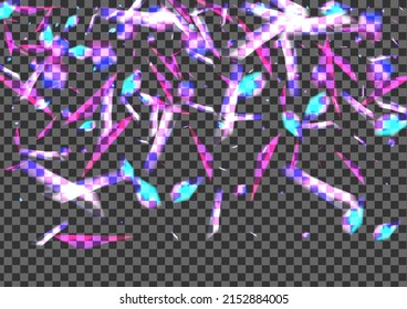 Blur Particle Background Transparent Vector. Spark Holiday Texture. Glow Vibrant Illustration. Shine Technology. Element Spread Card.