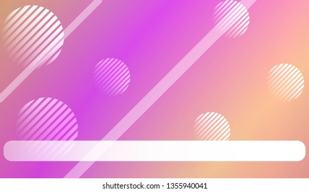 Blur Pastel ColorGradient Background with Line, Circle. For Your Graphic Design, Banner. Vector Illustration