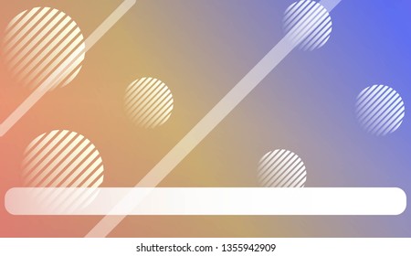 Blur Pastel ColorGradient Background with Line, Circle. For Your Graphic Design, Banner. Vector Illustration