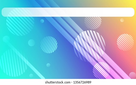 Blur Pastel ColorGradient Background with Line, Circle. For Cover Page, Poster, Banner Of Websites. Vector Illustration