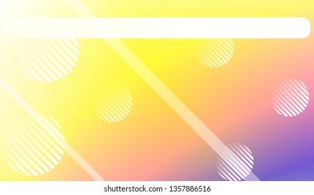 Blur Pastel ColorGradient Background with Line, Circle. For Cover Page, Poster, Banner Of Websites. Vector Illustration