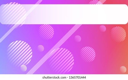 Blur Pastel ColorGradient Background with Line, Circle. For Screen Cell Phone. Vector Illustration