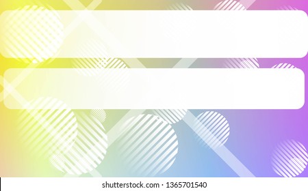 Blur Pastel ColorGradient Background with Line, Circle. For Screen Cell Phone. Vector Illustration