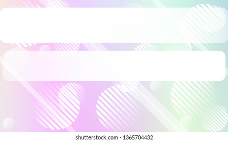 Blur Pastel ColorGradient Background with Line, Circle. For Screen Cell Phone. Vector Illustration