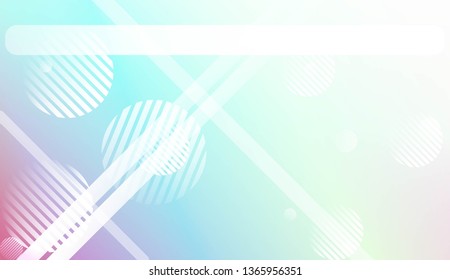 Blur Pastel ColorGradient Background with Line, Circle. For Screen Cell Phone. Vector Illustration