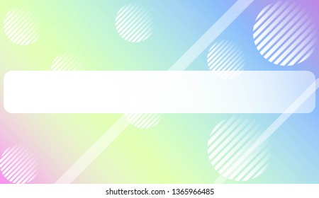 Blur Pastel ColorGradient Background with Line, Circle. For Screen Cell Phone. Vector Illustration