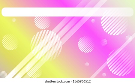 Blur Pastel ColorGradient Background with Line, Circle. For Screen Cell Phone. Vector Illustration