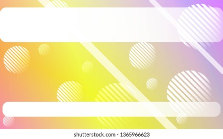 Blur Pastel ColorGradient Background with Line, Circle. For Screen Cell Phone. Vector Illustration