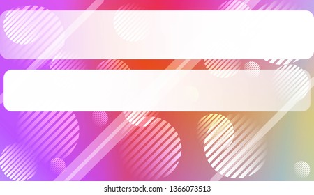 Blur Pastel ColorGradient Background with Line, Circle. For Screen Cell Phone. Vector Illustration