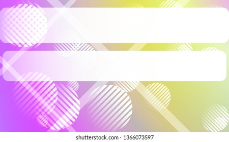 Blur Pastel ColorGradient Background with Line, Circle. For Screen Cell Phone. Vector Illustration