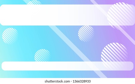Blur Pastel ColorGradient Background with Line, Circle. For Screen Cell Phone. Vector Illustration