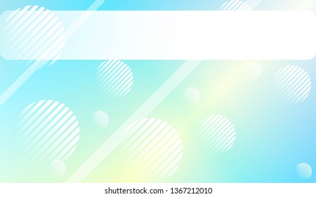 Blur Pastel ColorGradient Background with Line, Circle. For Screen Cell Phone. Vector Illustration