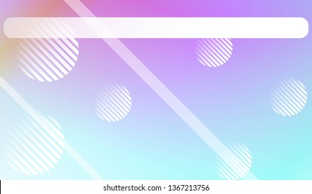 Blur Pastel ColorGradient Background with Line, Circle. For Screen Cell Phone. Vector Illustration