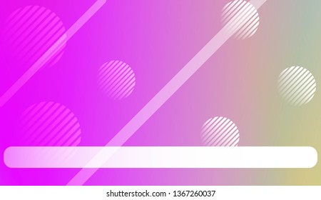 Blur Pastel ColorGradient Background with Line, Circle. For Screen Cell Phone. Vector Illustration