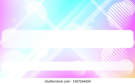 Blur Pastel ColorGradient Background with Line, Circle. For Screen Cell Phone. Vector Illustration