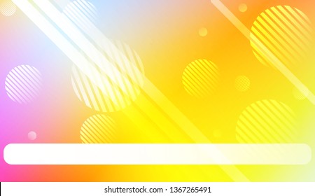Blur Pastel ColorGradient Background with Line, Circle. For Screen Cell Phone. Vector Illustration