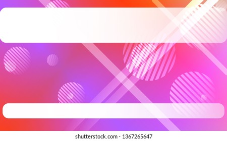 Blur Pastel ColorGradient Background with Line, Circle. For Screen Cell Phone. Vector Illustration