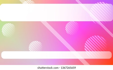 Blur Pastel ColorGradient Background with Line, Circle. For Screen Cell Phone. Vector Illustration