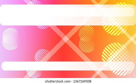 Blur Pastel ColorGradient Background with Line, Circle. For Screen Cell Phone. Vector Illustration